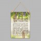 Табличка интерьерная деревянная "10 заповедей" 0223